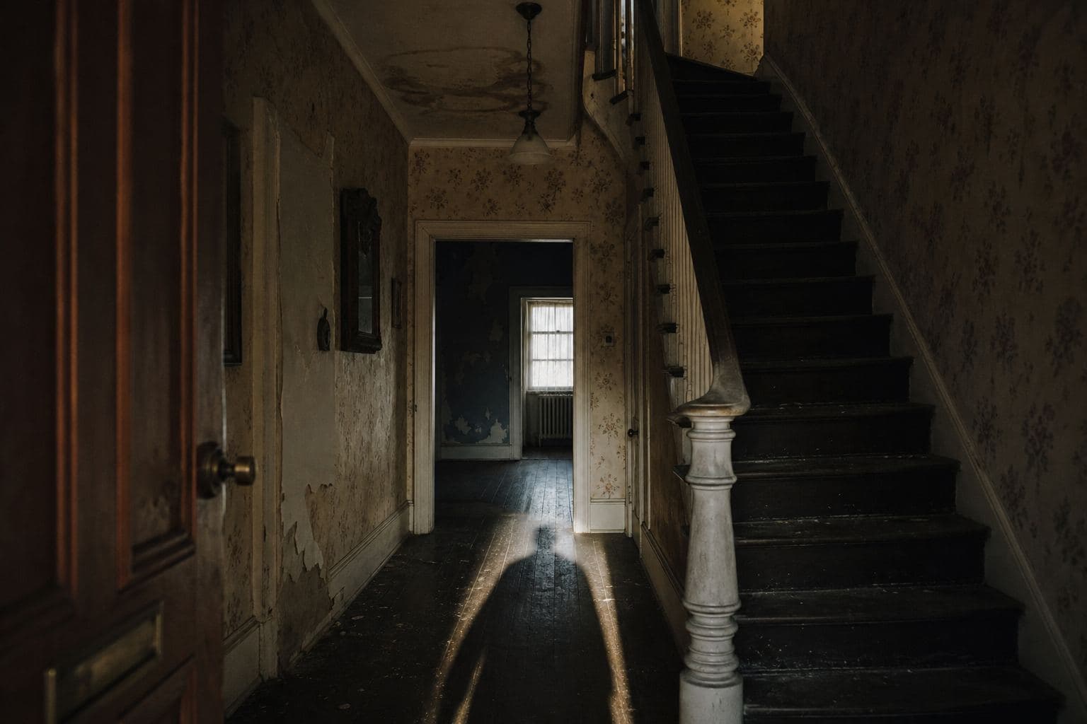 Mercer Street in Vallen after rain