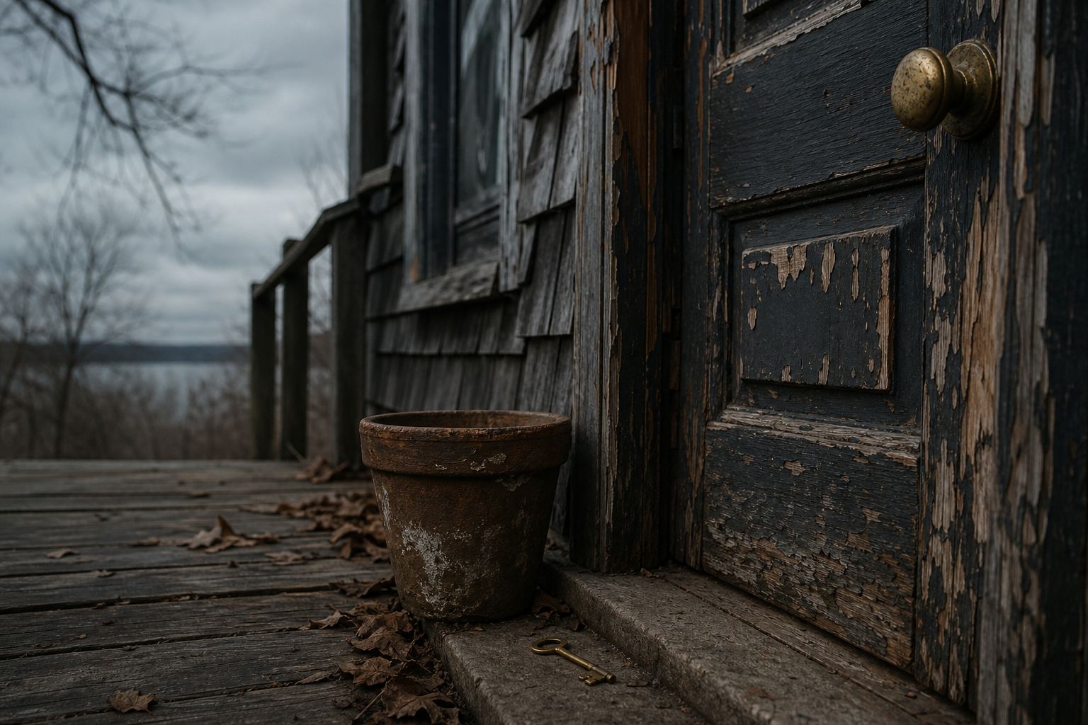 Elias Vale finding the key beside the first door